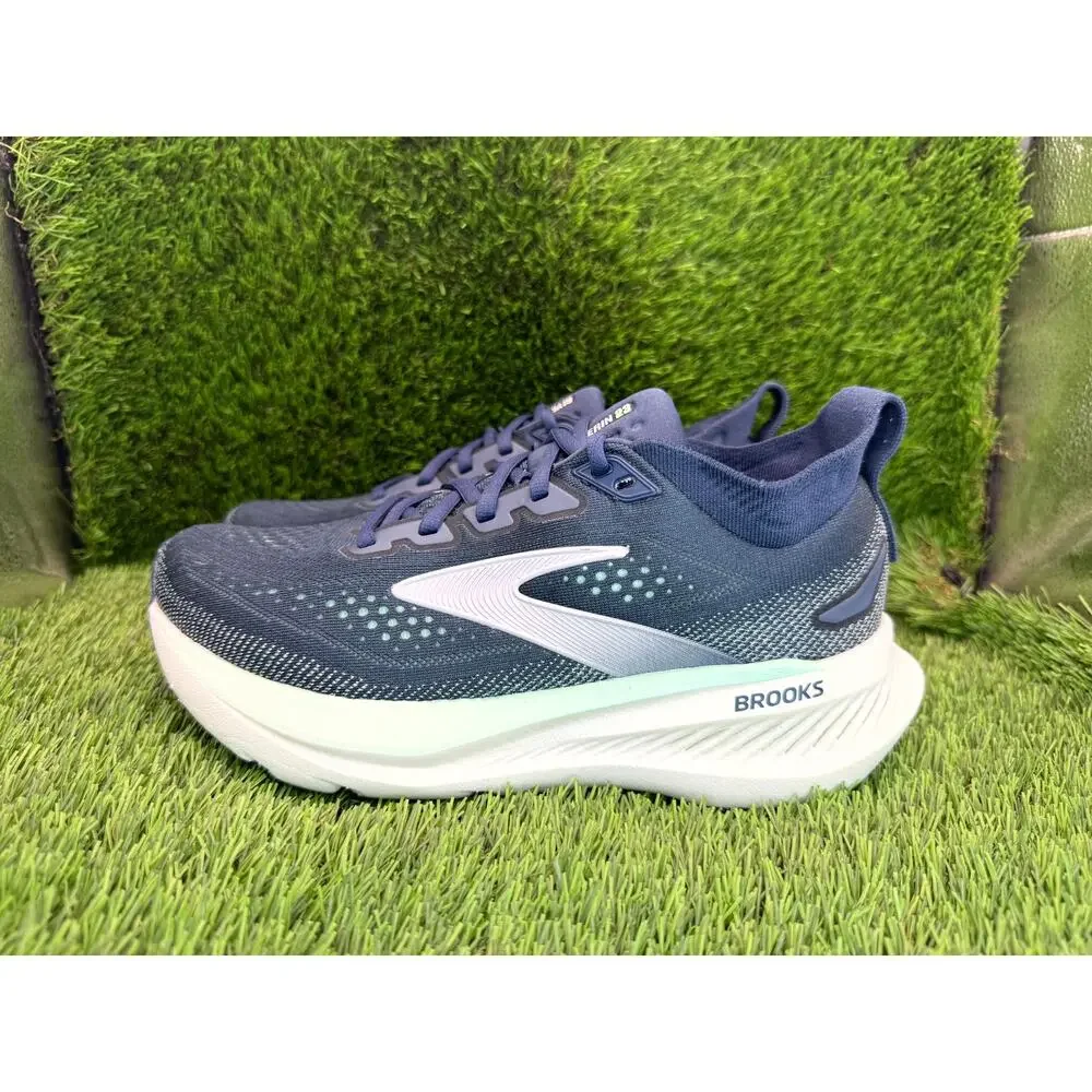 Brooks Glycerin 23 1204651D453 Athletic Shoes Women's 6.5D Blue Knit Gym Jogging